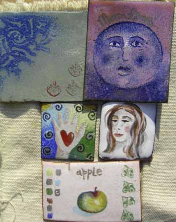 painted and grisaille enamel